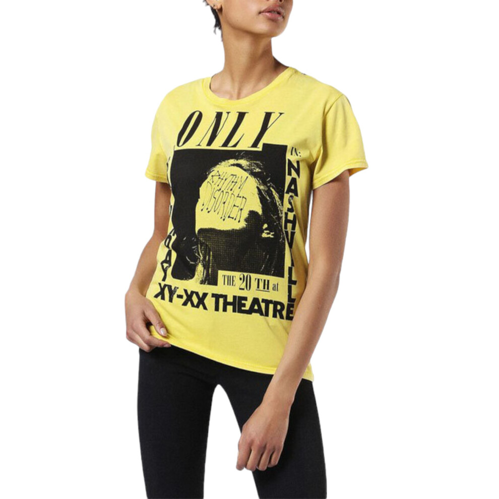 (Yellow, XS) DIESEL T SULLY BA Womens T Shirts Casual Tee Top