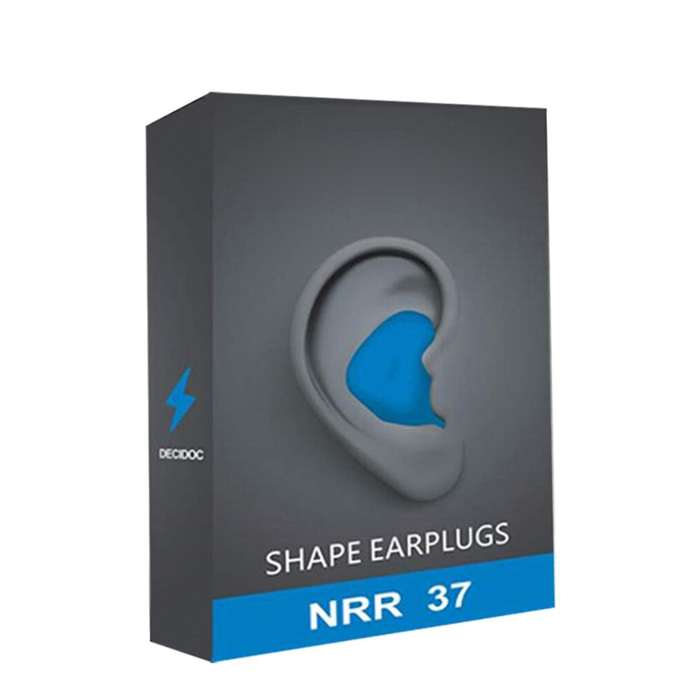 (Blue) 1 Pair Shaping Earplugs Noise Blocking Universal Soundproof Earplugs For Sleeping Blue