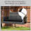 Outsunny Outsunny 2-Seater Bench Cushion Polyester Cover Seat Pad Replacement Black 3