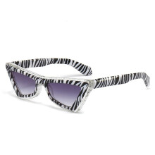 (A Zebra) Vintage Sports Sunglasses Uv Protection Ultra-thick Comfort Cat Eyes Eyewear For Men And Women Driving Cycling