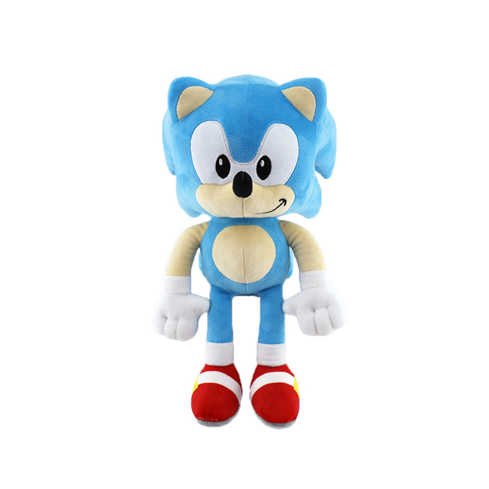 New Bonxaif (E) Sonic The Hedgehog Plush Toys Knuckles Shadow Tails Cartoon Stuffed Doll Gift