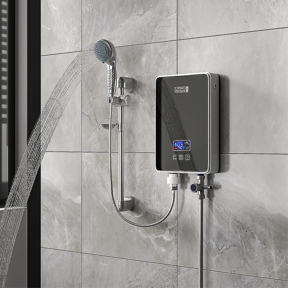Good Water Heater, 220v 6kw Tankless Electric Water Heater With Shower Head Digital Temperature Display For Bathroom Shower  Best Choice