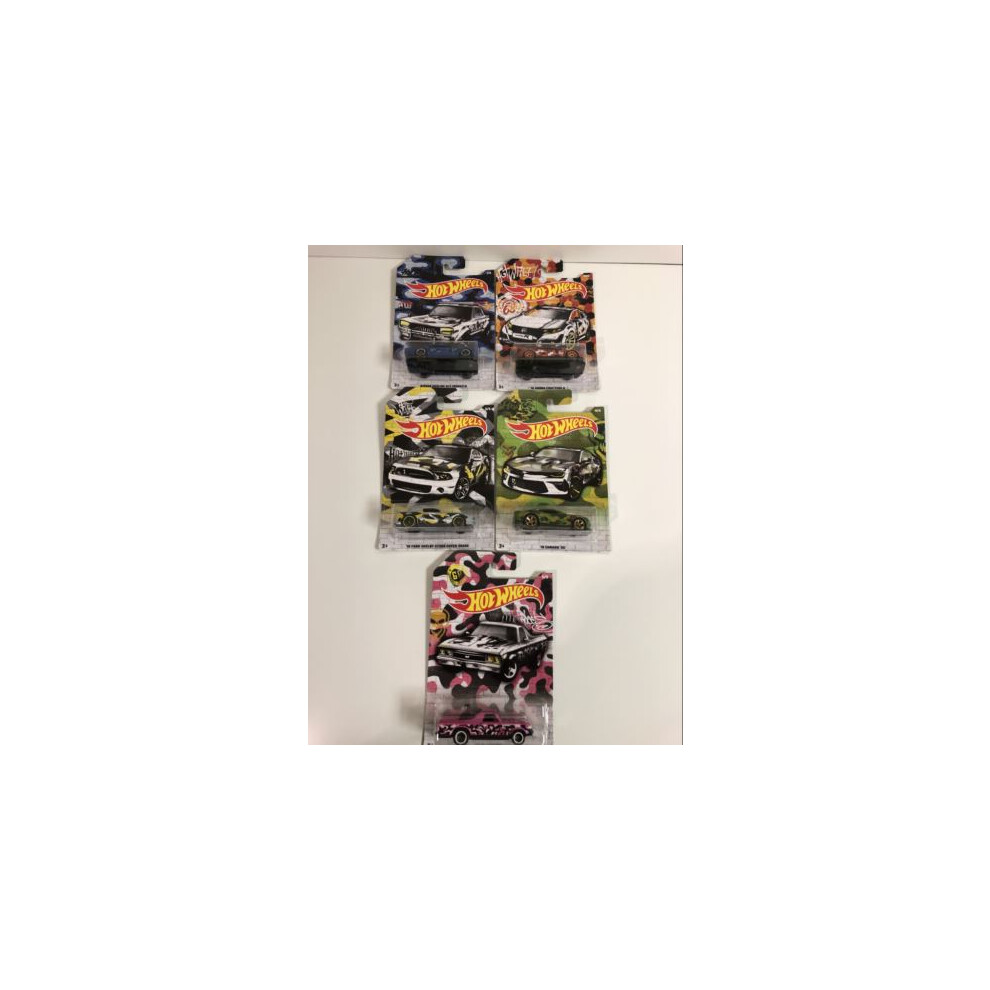 Hot Wheels GDG44 Urban Camouflage Set of 5 NEW