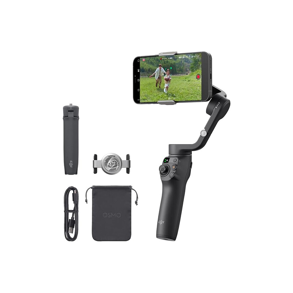 DJI Osmo Mobile 6, 3-Axis Phone Gimbal  Portable and Foldable