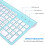 Wireless Keyboard Mouse Combo,  Compact Full Size Wireless 5