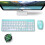 Wireless Keyboard Mouse Combo,  Compact Full Size Wireless 4