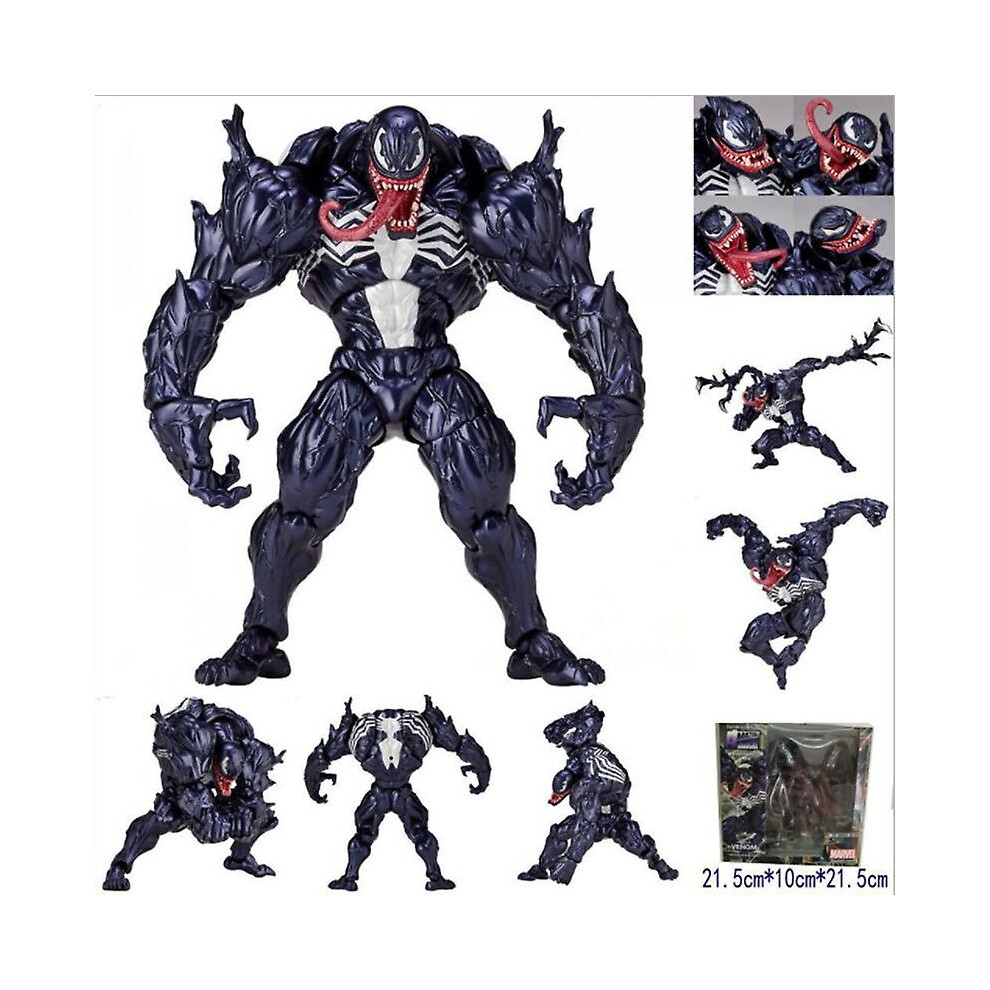 (1) Amazing-Yamaguchi Series Carnage Venom Action Figure Toys Articulated Joints Moveable Vinyl Doll Collection Model Red