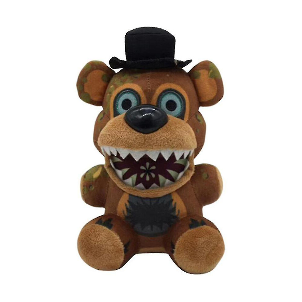 (SIENNA) 18cm Fnaf Plush Toys Kawaii Freddys Animal Foxy Bonnie Bear Ribbit Stuffed Plush Toys In Plush Birthday Gift For Kids High Quality