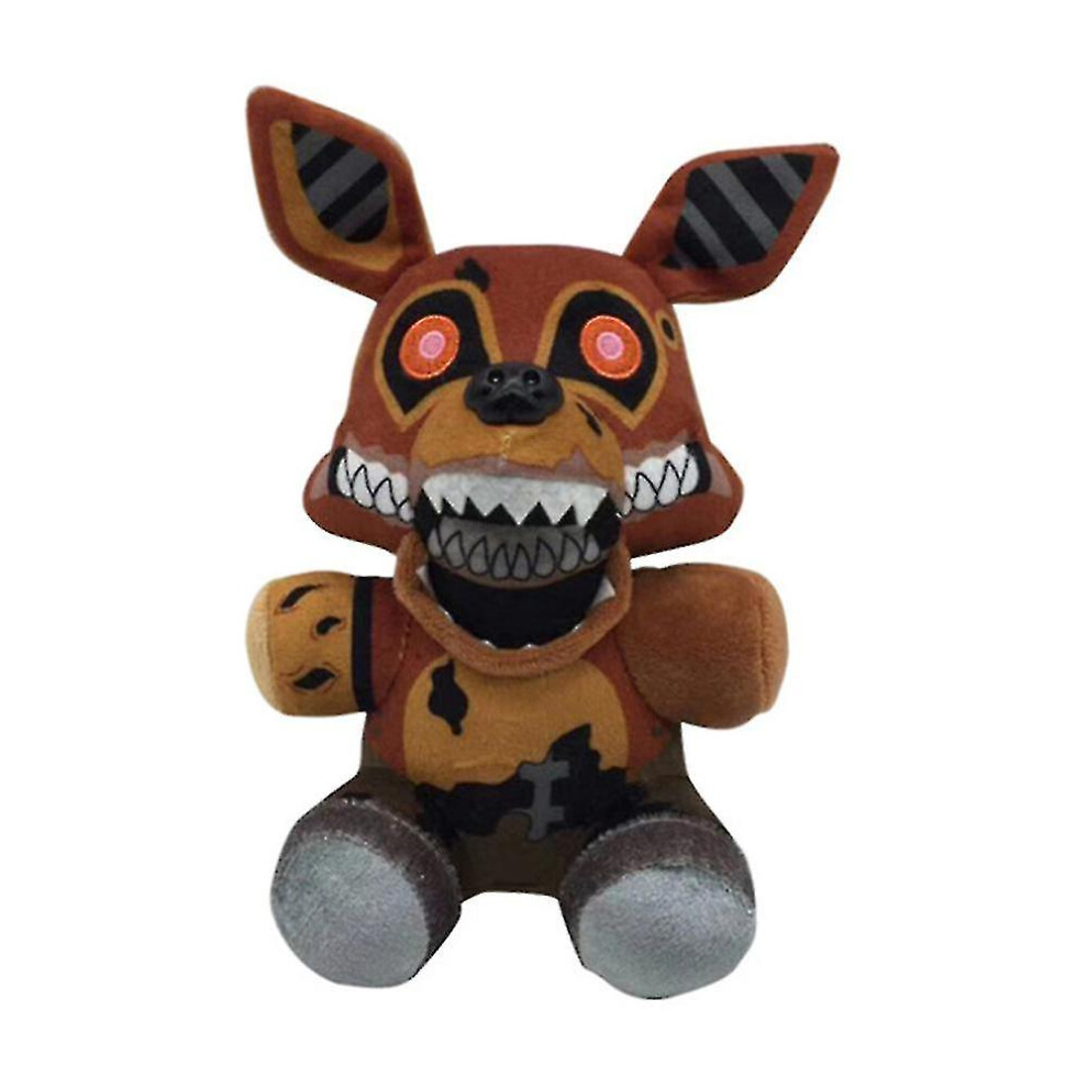 (Maroon) 18cm Fnaf Plush Toys Kawaii Freddys Animal Foxy Bonnie Bear Ribbit Stuffed Plush Toys In Plush Birthday Gift For Kids High Quality