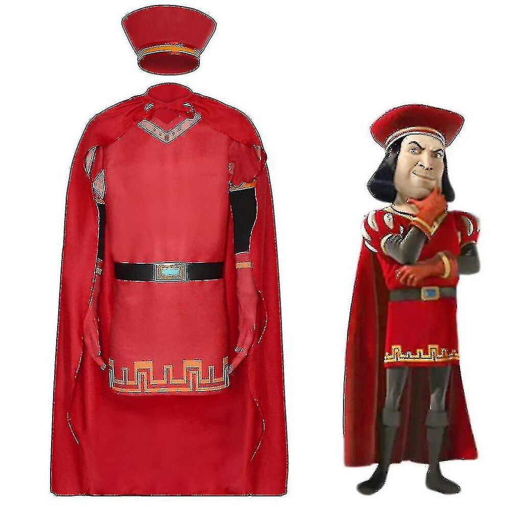 (M) Lord Farquaad Cosplay Costume For Adults Kids Halloween Carnival Costume Set