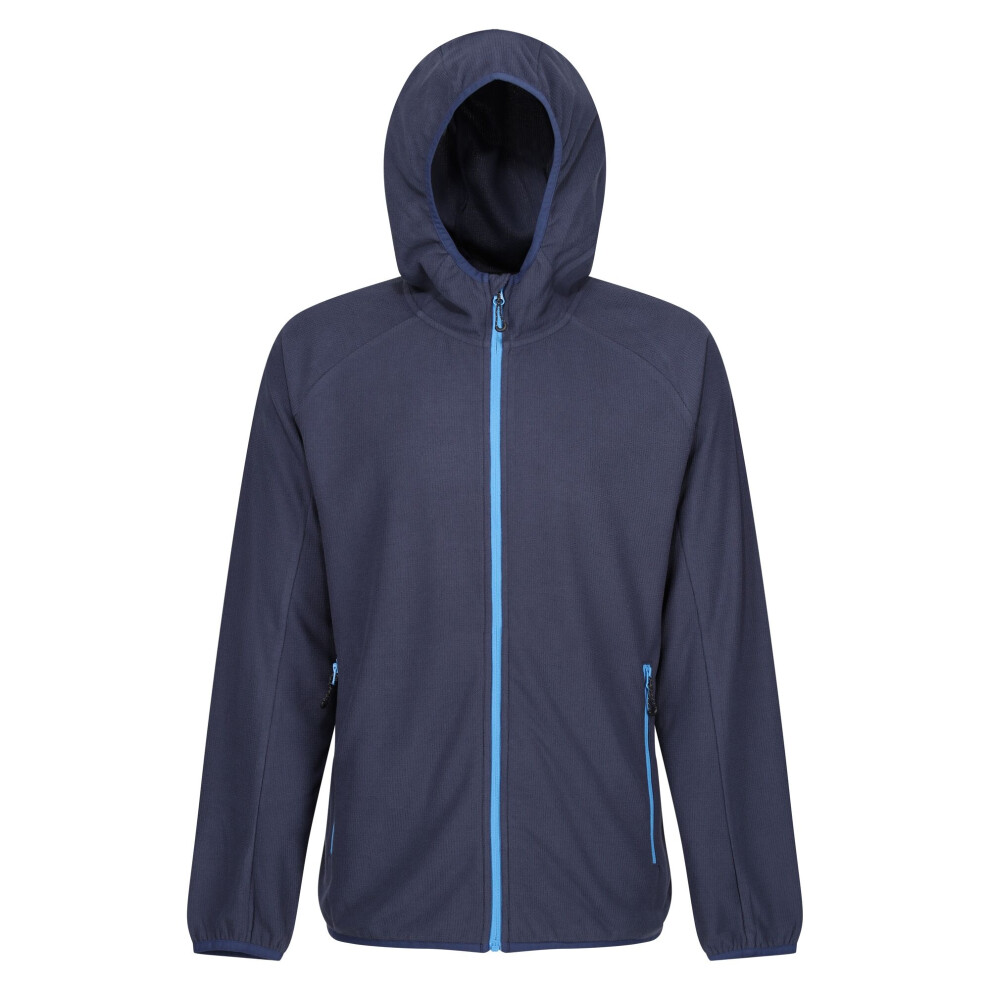 (3XL, Navy/French Blue) Regatta Mens Navigate Full Zip Fleece Jacket