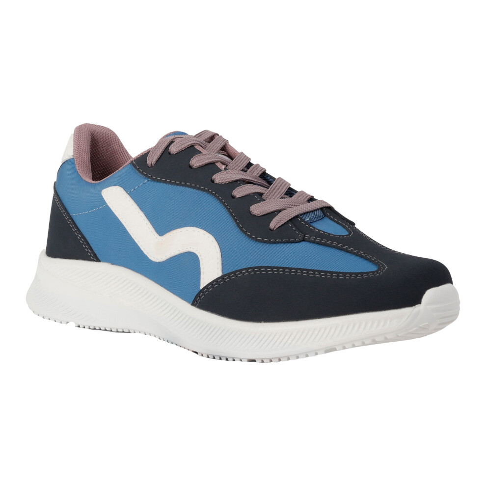 (3 UK, Coronet Blue/Toadstool) Regatta Womens/Ladies Marine Retro Trainers