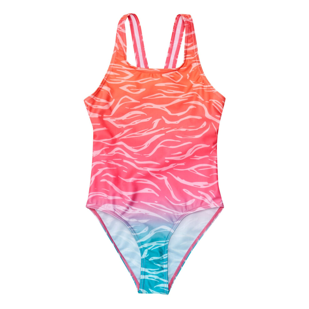 (3-4 Years, Satsuma) Regatta Girls Katrisse Ombre One Piece Swimsuit