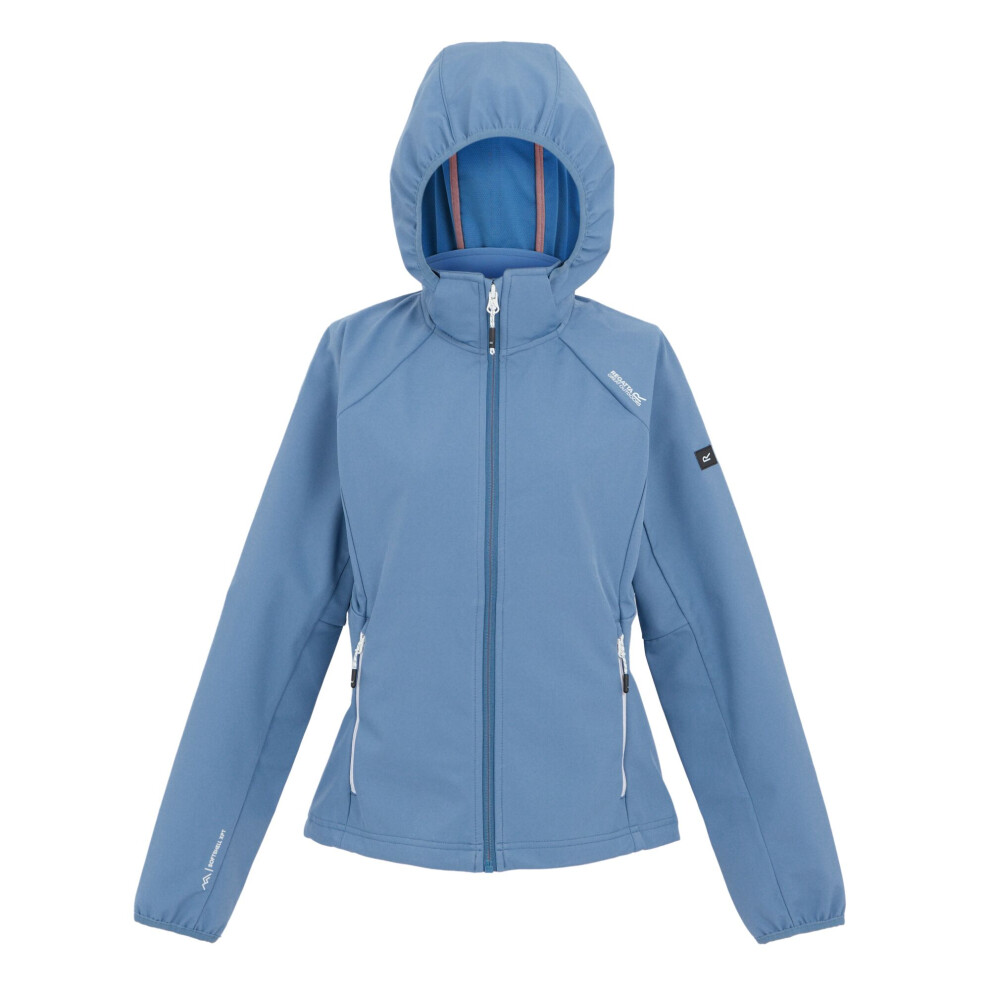 (8 UK, Coronet Blue/White) Regatta Womens/Ladies Bourda Soft Shell Jacket