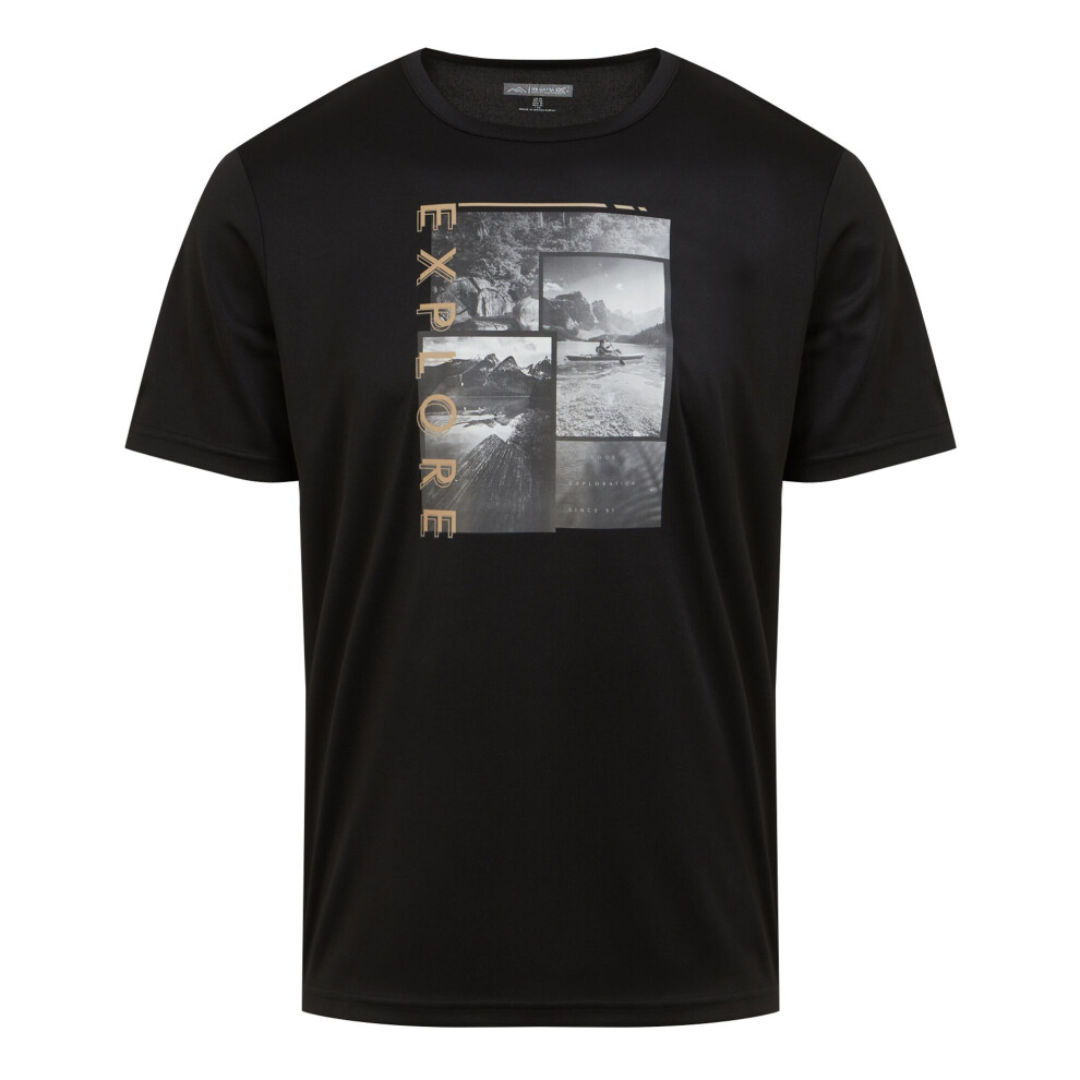 (L, Black) Regatta Mens Fingal VIII Explore T-Shirt