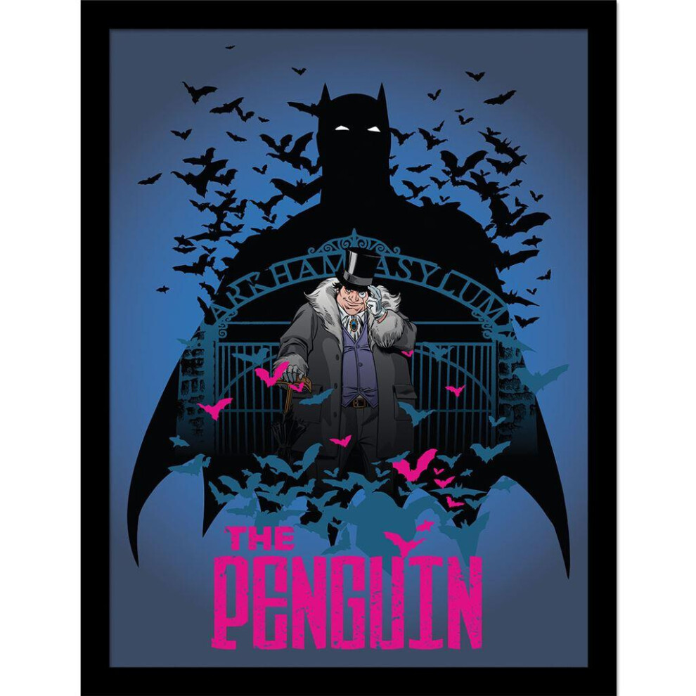 Batman Arkham The Penguin Framed Poster