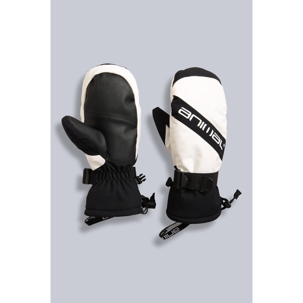 (M, Monochrome) Animal Womens/Ladies Track Ski Mittens