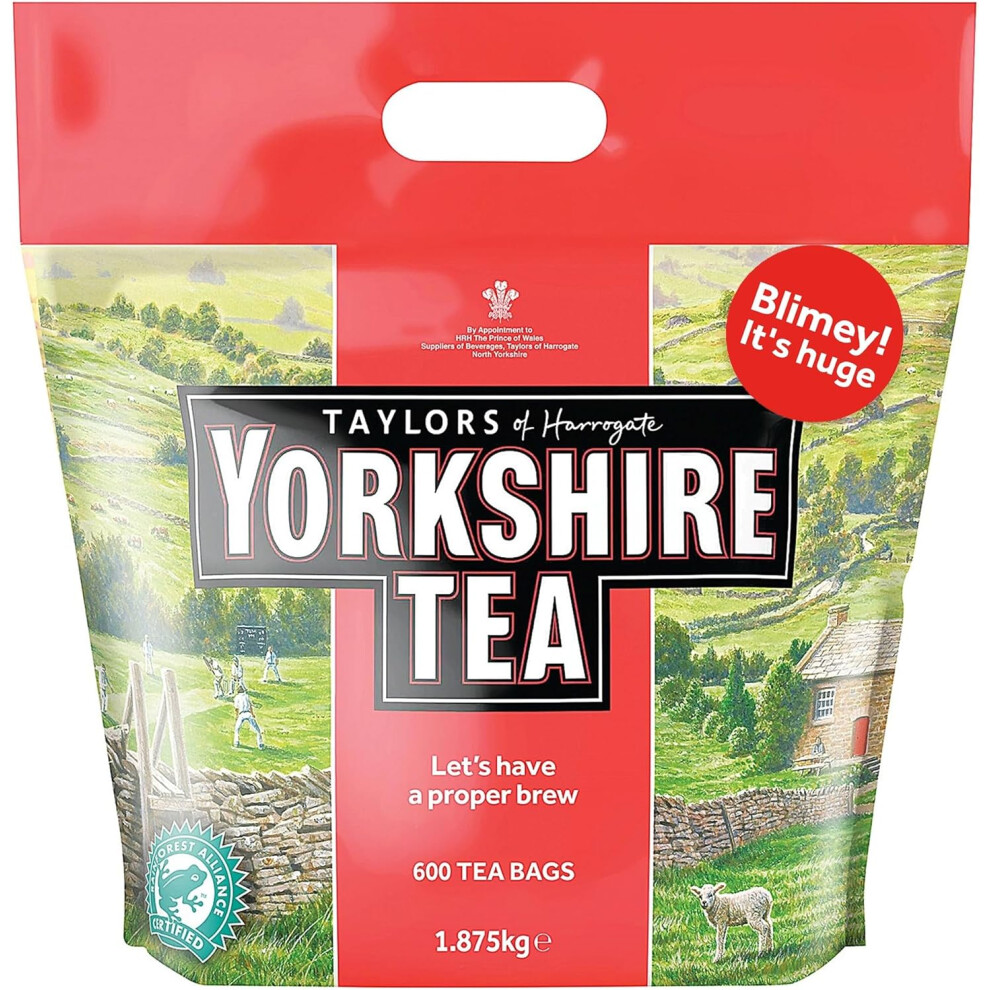 Yorkshire Tea Bags 1.875 kg (600 Tea Bags)