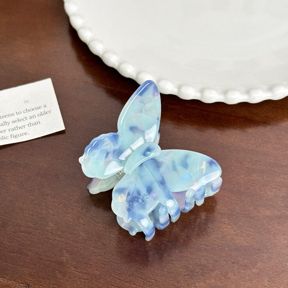 (Blue Butterfly) Quality Premium Colorful Acetate Hair Claw Clips For Women Modern And Trendy-image-OPC-PFMBNFQ-NEW