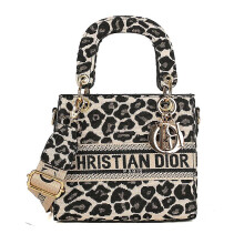 Ladies Retro Printing Postal Bag Printing Small Square Bag For Women,leopard Print
