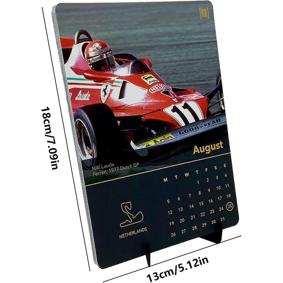F1 2024 Calendar, F1 Racing Calendar, F1 Calendar 2024 Desk Calendar Planner, F1 Calendar For F1 Lover, Gift For F1 Racing Fans