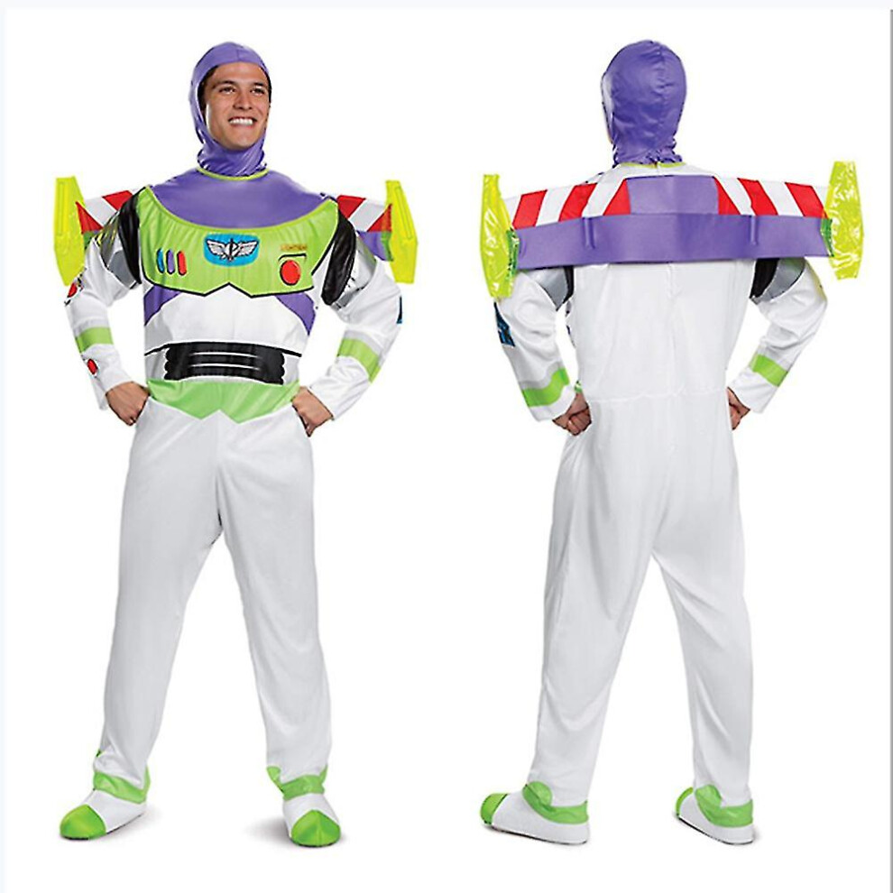 (170) Halloween Toy Story Buzz Lightyear Cosplay Costume Cartoon Doll Stage Performance Bodysuit Adults Costume Full Suits