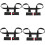 4 Pack Adjustable Ski And Pole Carrier Strap, Shoulder Ski Carrier Straps Sling 1
