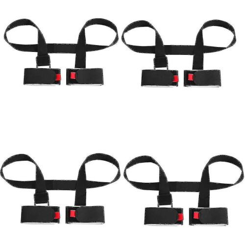 4 Pack Adjustable Ski And Pole Carrier Strap, Shoulder Ski Carrier Straps Sling
