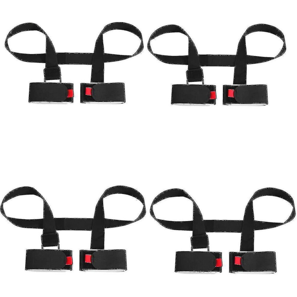4 Pack Adjustable Ski And Pole Carrier Strap, Shoulder Ski Carrier Straps Sling