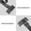 4 Pack Adjustable Ski And Pole Carrier Strap, Shoulder Ski Carrier Straps Sling 5