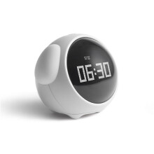 (White) Expression Alarm Clock Voice Control Night Light