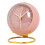 (Pink) Electronic Desk Clock Silent Luminous Pointer 1