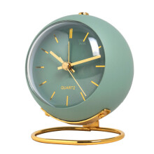(Green) Electronic Desk Clock Silent Luminous Pointer