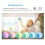 Kids Digital Alarm Clock 7 Color Night Light Temperature Wake Up Timer 5
