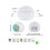 Kids Digital Alarm Clock 7 Color Night Light Temperature Wake Up Timer 7