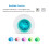 Kids Digital Alarm Clock 7 Color Night Light Temperature Wake Up Timer 8
