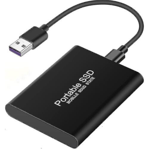8tb Ssd Usb-c Usb 3.1 External Solid State Drive Ssd Reliable Storage For Gaming, Students, Professionals (8tb, Black)