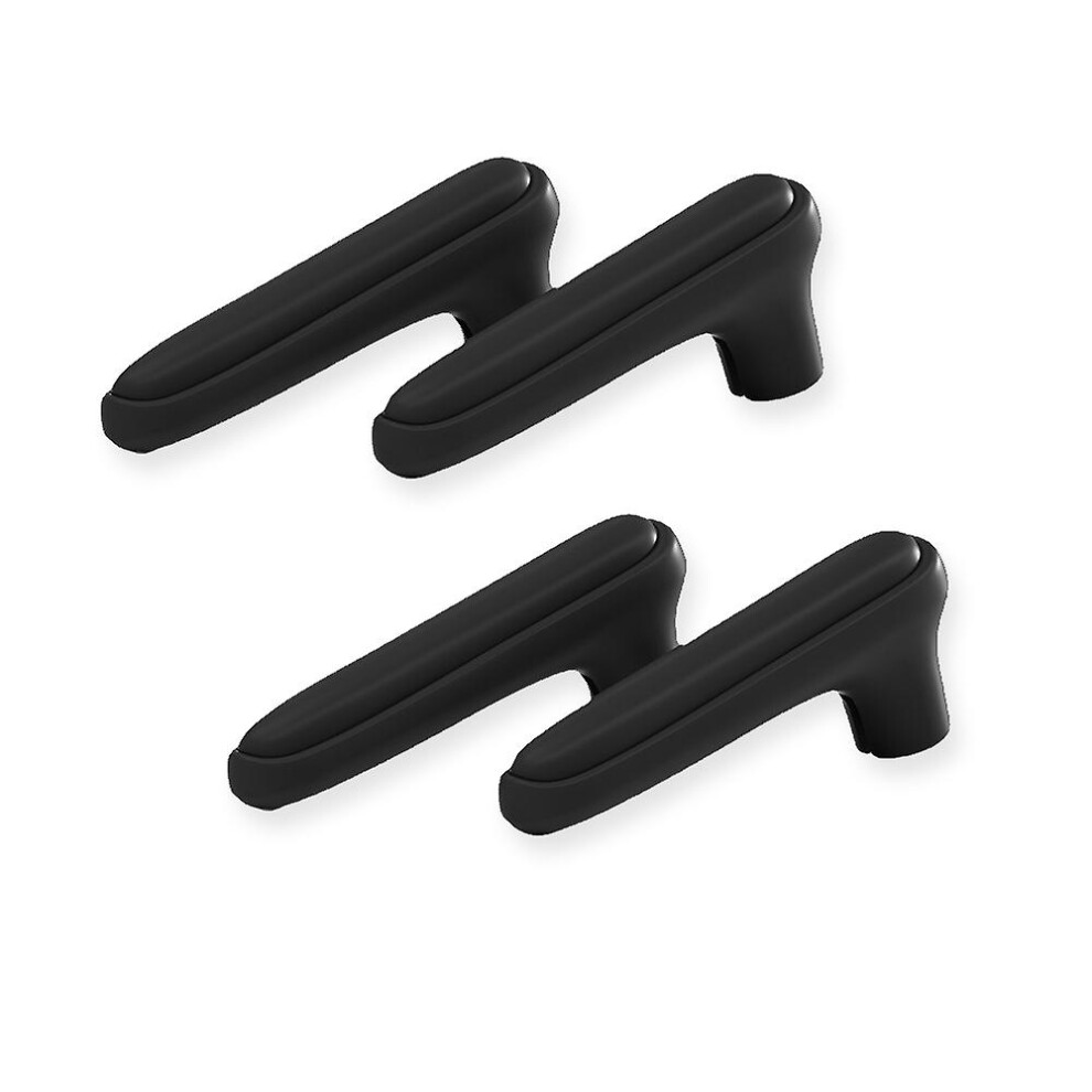 (Black) Door Handle Cover - Silicone Door Handle Protector Door Handle Cover For Reduce Doorknob And Wall Collision, Anti-freezing