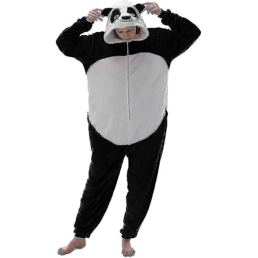 (Panda, 2-3t) Snug Fit Unisex Adult Onesie Pajamas Animal One Piece Halloween Costume Sleepwear-r