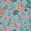 (SAMPLE) Rasch Hydrangea Teal Green Printed Wallpaper Roll 1