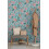 (SAMPLE) Rasch Hydrangea Teal Green Printed Wallpaper Roll 5
