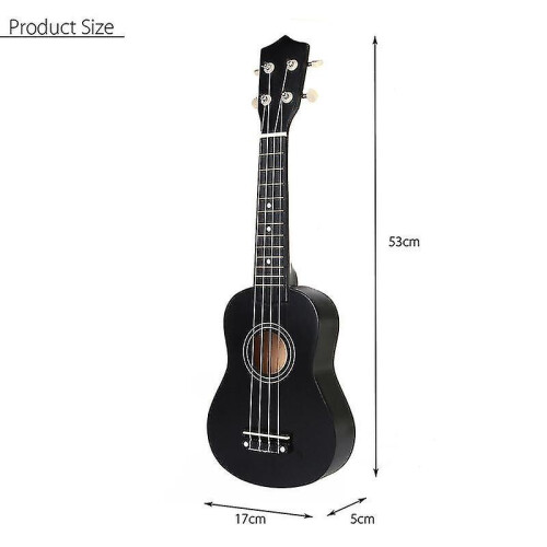 (purple) Ukulele Combo 21 Ukulele Black Soprano 4 Strings Uke Hawaii Bass Stringed Musical Instrument Set Kitstunerstringstrapbag 2