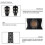 (blue) Ukulele Combo 21 Ukulele Black Soprano 4 Strings Uke Hawaii Bass Stringed Musical Instrument Set Kitstunerstringstrapbag 6