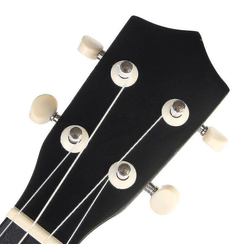 (yellow) Ukulele Combo 21 Ukulele Black Soprano 4 Strings Uke Hawaii Bass Stringed Musical Instrument Set Kitstunerstringstrapbag 1