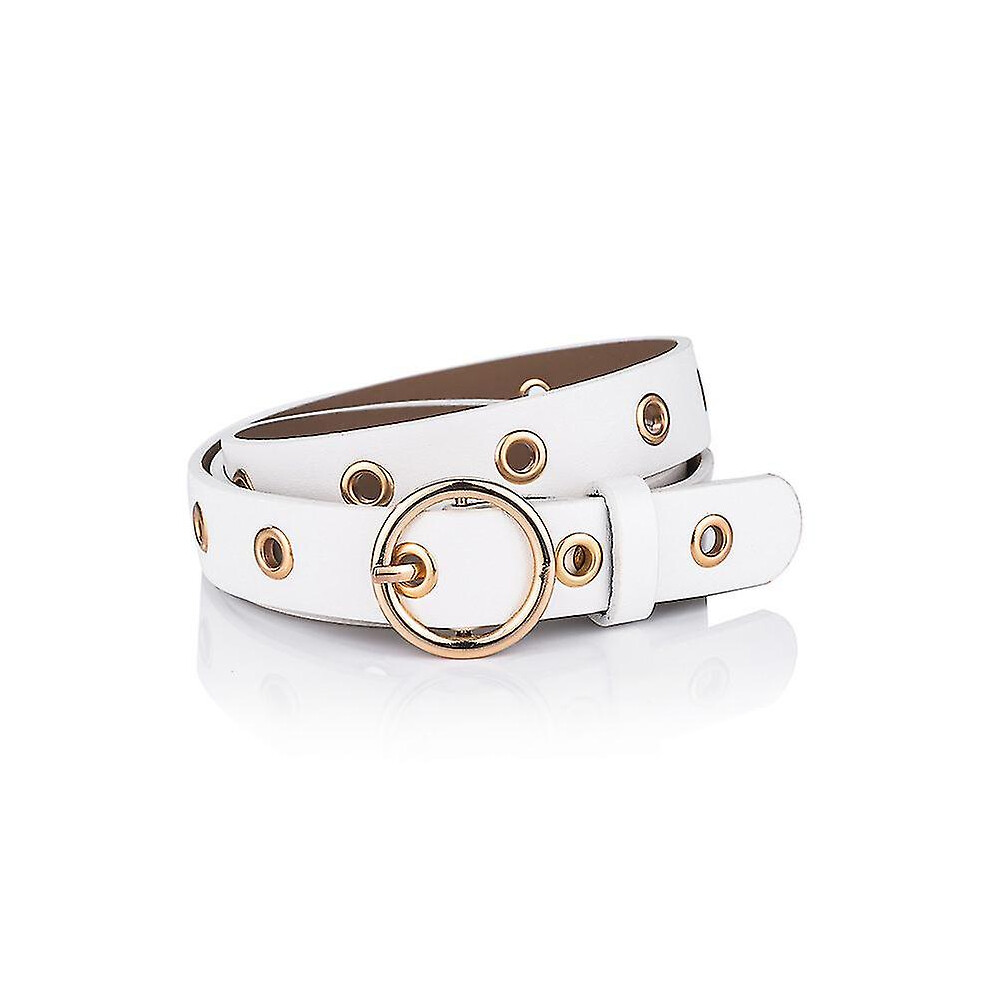 (4 white gr 1h) Hot Fashion Women Pu Belt 66 Styles Metal Buckle Waistband Designer Student Wild Jeans Dress Long Waist Strap Cinturon Mujer -xx