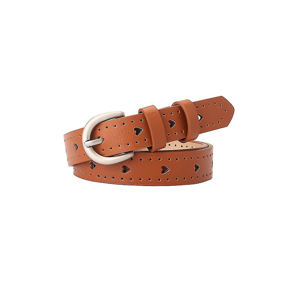 (6 brown axk) Hot Fashion Women Pu Belt 66 Styles Metal Buckle Waistband Designer Student Wild Jeans Dress Long Waist Strap Cinturon Mujer -xx