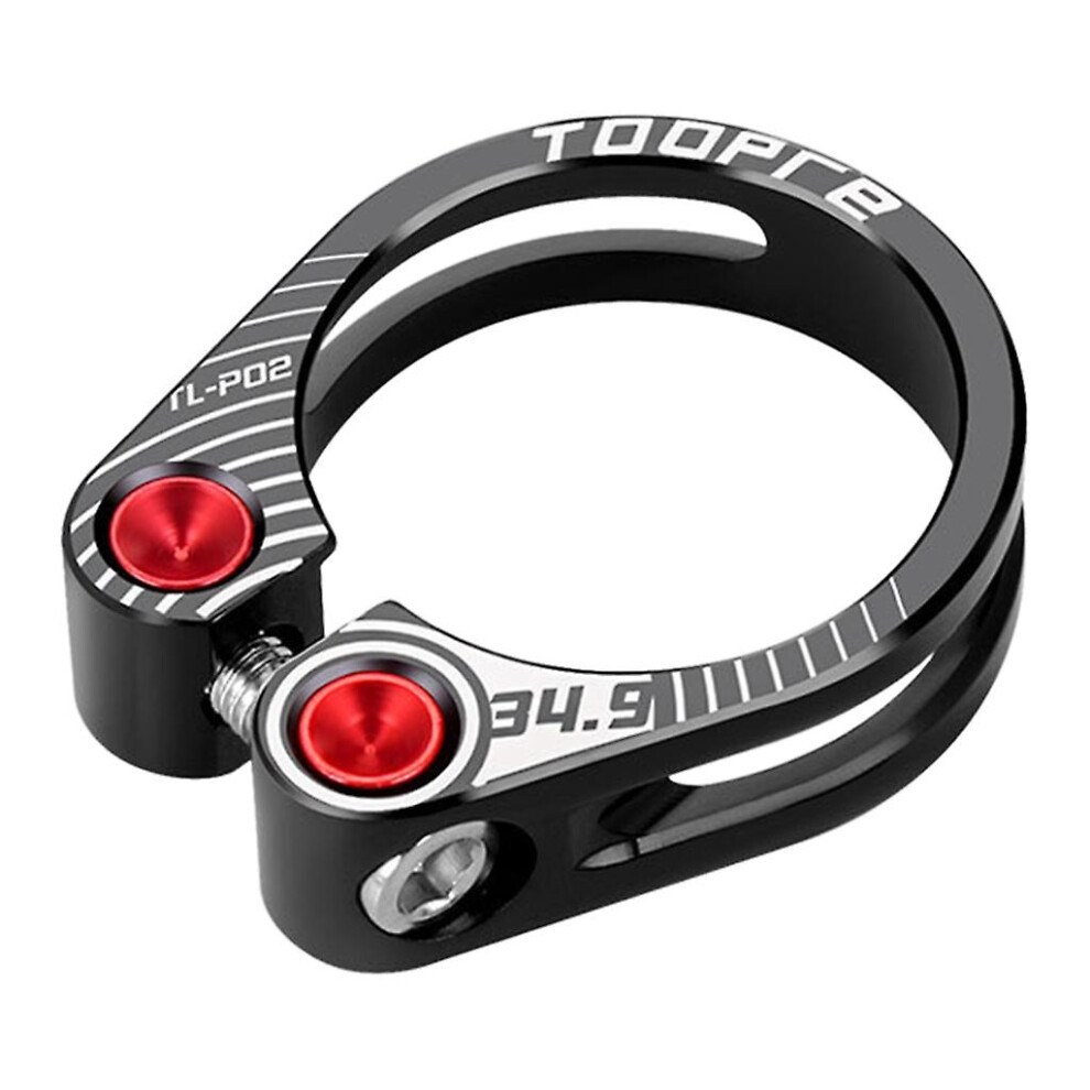 (, 34.9Mm) 31.8/34.9Mm Aluminum Alloy Road Bike Seat Clamp Hollow Locking Mountain Black