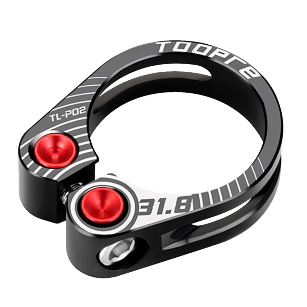 (, 31.8Mm) 31.8/34.9Mm Aluminum Alloy Road Bike Seat Clamp Hollow Locking Mountain Black
