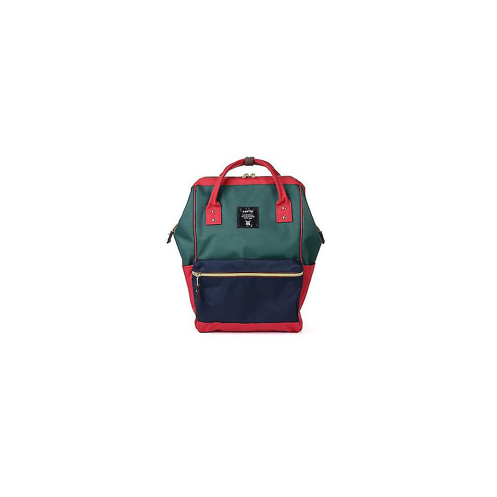 (green spell, 14 inches) Anello Brand Women's Backpack Large Capacity Oxford Waterproof Schoolbag Anti-theft Laptop Bag Male