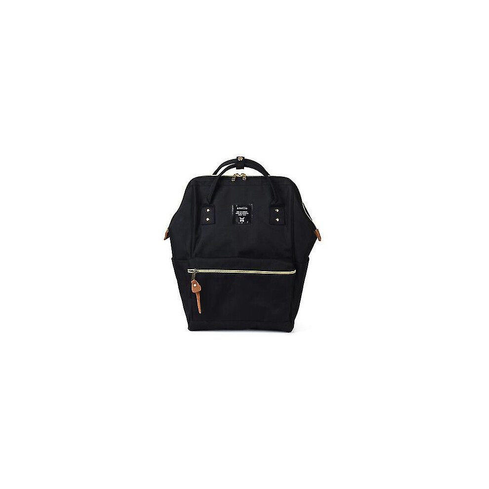 (black, 14 inches) Anello Brand Women's Backpack Large Capacity Oxford Waterproof Schoolbag Anti-theft Laptop Bag Male